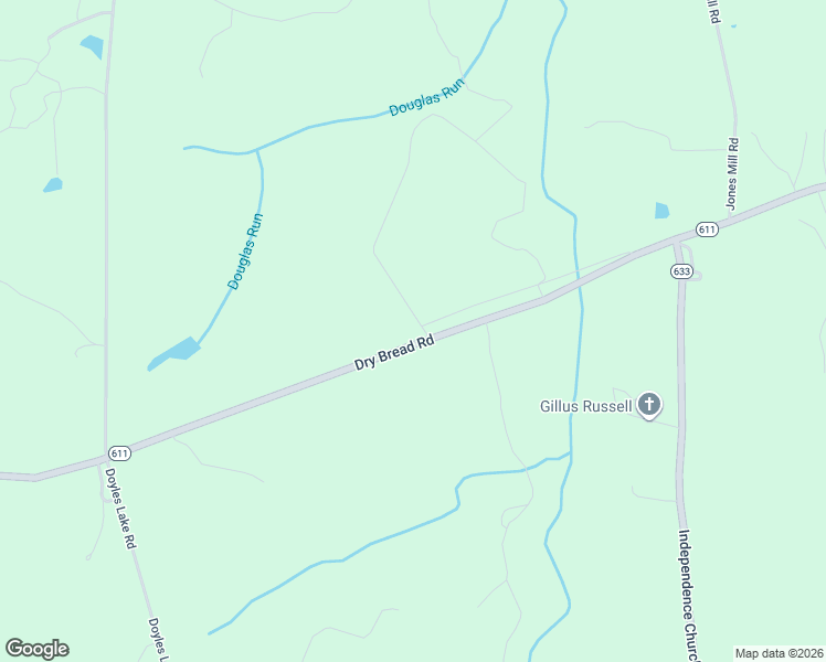 map of restaurants, bars, coffee shops, grocery stores, and more near 6615 Dry Bread Road in Emporia