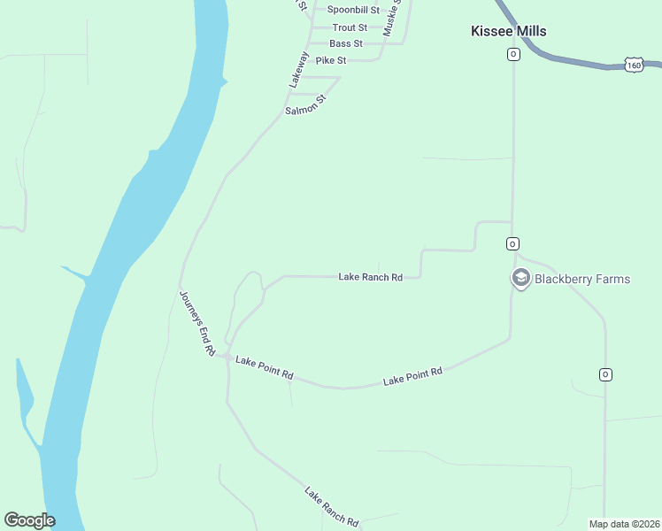 map of restaurants, bars, coffee shops, grocery stores, and more near 710 Lake Ranch Road in Kissee Mills
