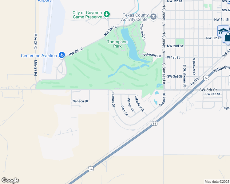 map of restaurants, bars, coffee shops, grocery stores, and more near 6232 Lakeview Drive in Guymon