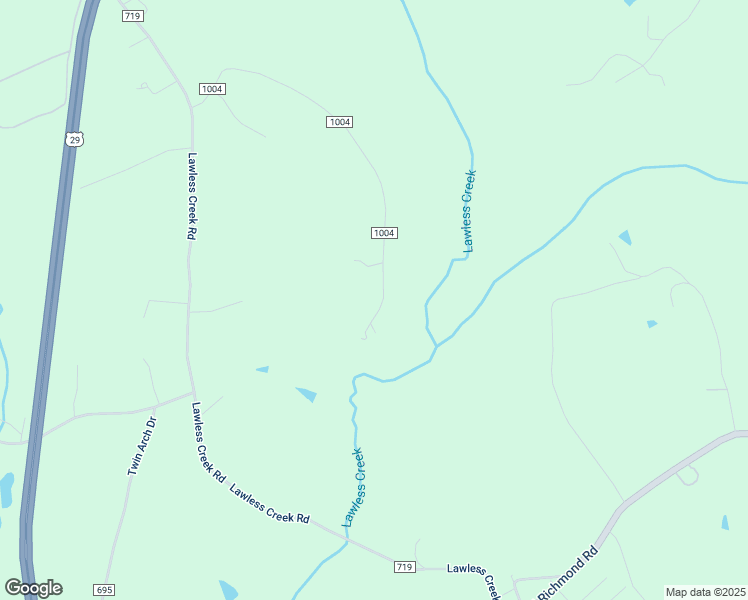 map of restaurants, bars, coffee shops, grocery stores, and more near 1008 Pritchett Lane in Blairs