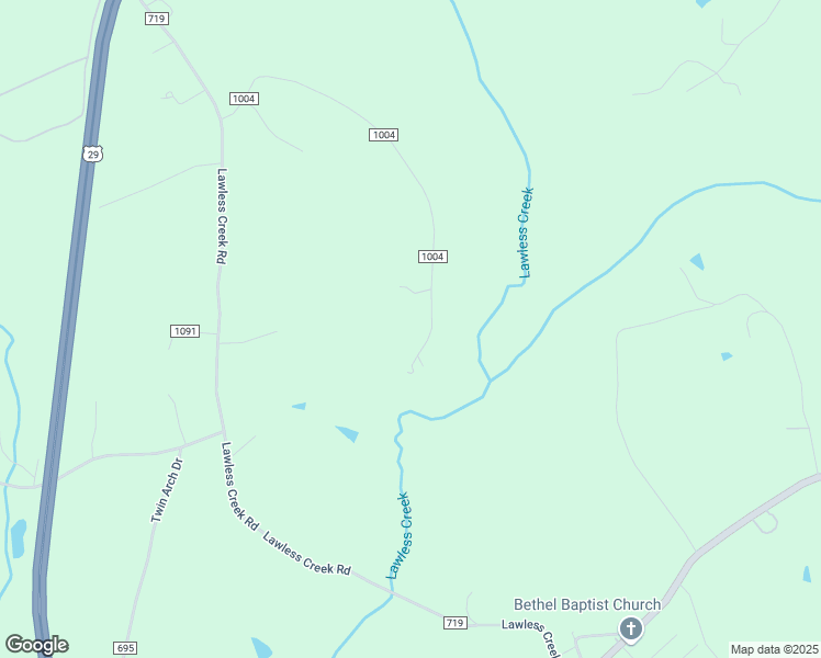 map of restaurants, bars, coffee shops, grocery stores, and more near 1008 Pritchett Lane in Blairs