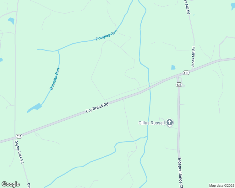 map of restaurants, bars, coffee shops, grocery stores, and more near 6515 Dry Bread Road in Emporia