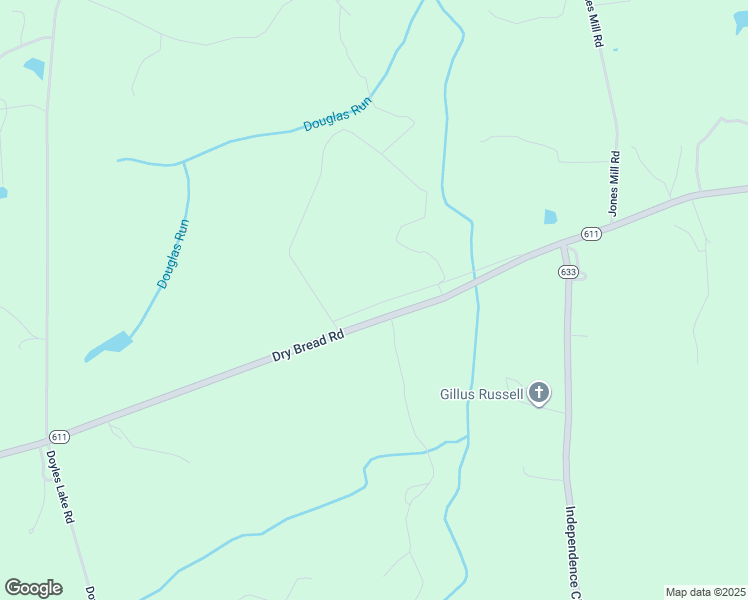 map of restaurants, bars, coffee shops, grocery stores, and more near 6515 Dry Bread Road in Emporia