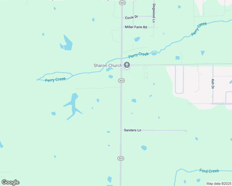 map of restaurants, bars, coffee shops, grocery stores, and more near 3723-4049 Highway 303 in Mayfield