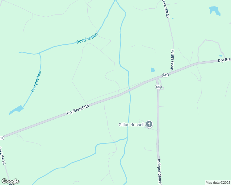 map of restaurants, bars, coffee shops, grocery stores, and more near 6379 Dry Bread Road in Emporia