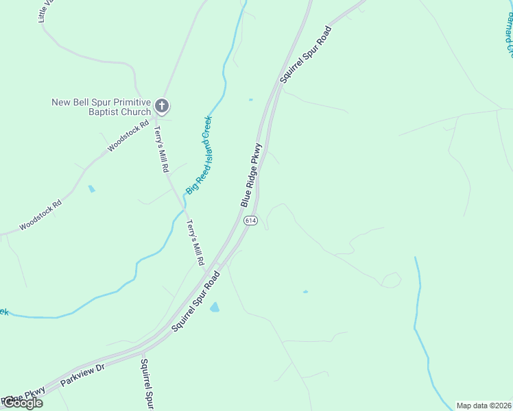 map of restaurants, bars, coffee shops, grocery stores, and more near Squirrel Spur Road in MEADOWS DAN
