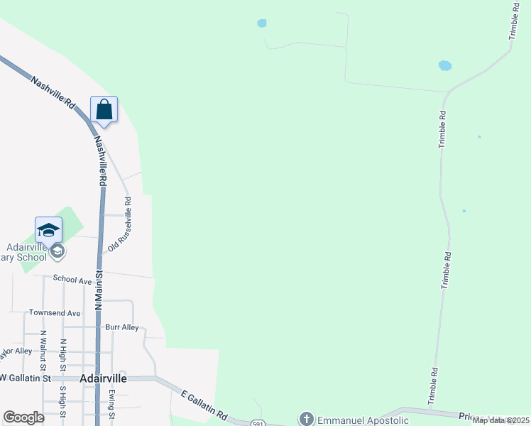 map of restaurants, bars, coffee shops, grocery stores, and more near in Adairville