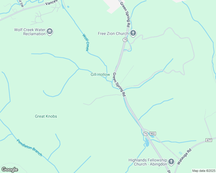 map of restaurants, bars, coffee shops, grocery stores, and more near 19132 Woodby Lane in Abingdon