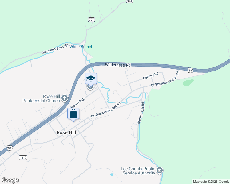 map of restaurants, bars, coffee shops, grocery stores, and more near 50 Pinnacle Place in Rose Hill