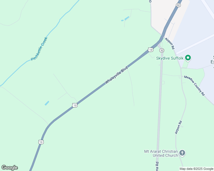 map of restaurants, bars, coffee shops, grocery stores, and more near 1708 Whaleyville Boulevard in Suffolk