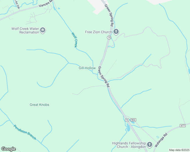 map of restaurants, bars, coffee shops, grocery stores, and more near 19132 Woodby Lane in Abingdon