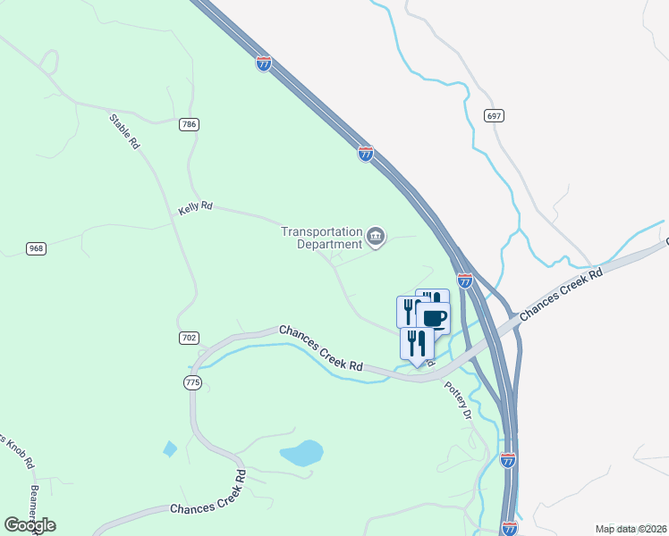map of restaurants, bars, coffee shops, grocery stores, and more near 650-660 Kelly Road in Fancy Gap