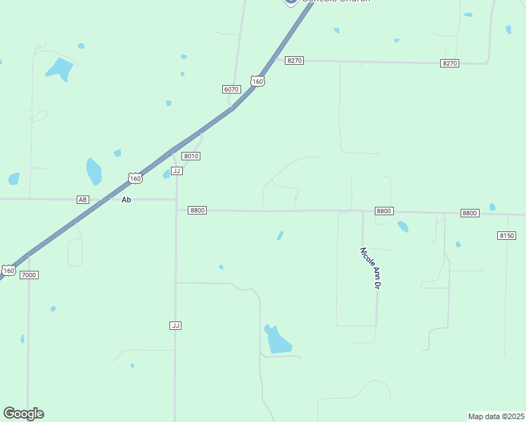 map of restaurants, bars, coffee shops, grocery stores, and more near 4941 County Road 8800 in West Plains