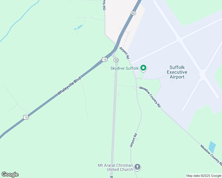 map of restaurants, bars, coffee shops, grocery stores, and more near 1601 Carolina Road in Suffolk