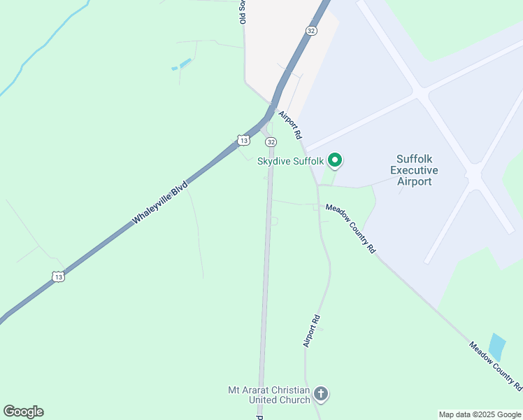 map of restaurants, bars, coffee shops, grocery stores, and more near 1601 Carolina Road in Suffolk
