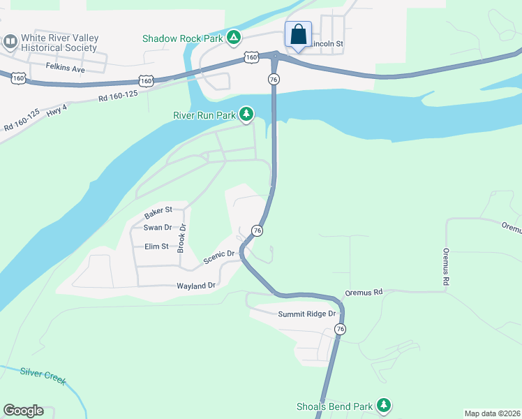 map of restaurants, bars, coffee shops, grocery stores, and more near 209 Baker Avenue in Forsyth