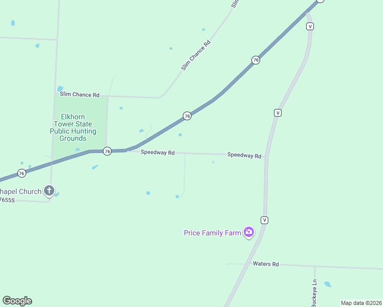map of restaurants, bars, coffee shops, grocery stores, and more near County Road Northeast 7654 in McDonald County