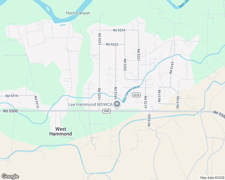 map of restaurants, bars, coffee shops, grocery stores, and more near 27 Road 5245 in Bloomfield