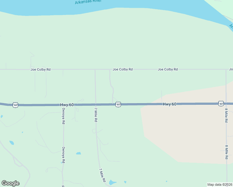 map of restaurants, bars, coffee shops, grocery stores, and more near U.S. 60 in Ponca City