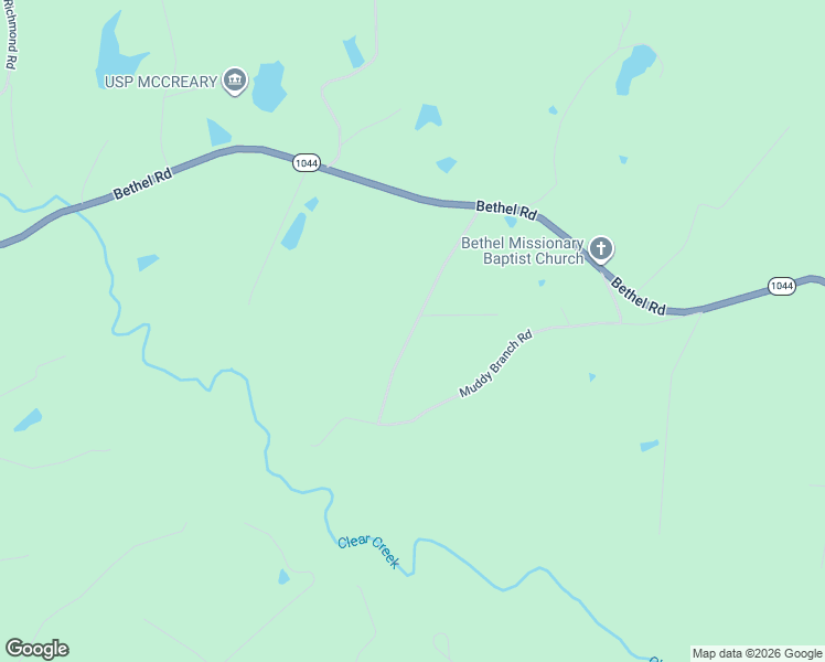 map of restaurants, bars, coffee shops, grocery stores, and more near Swain Road in McCreary County