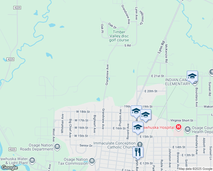 Grandview Avenue, Pawhuska OK Walk Score