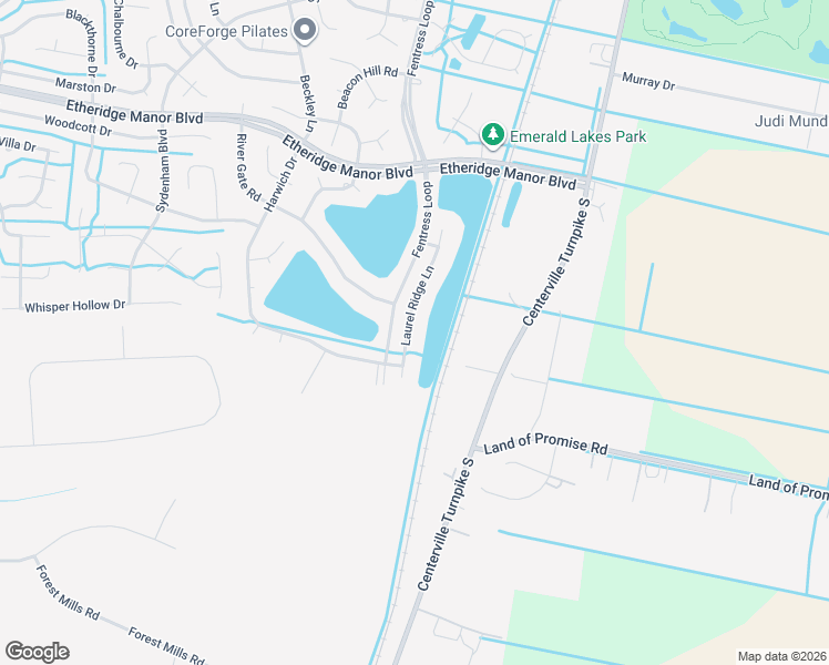 map of restaurants, bars, coffee shops, grocery stores, and more near 1323 Laurel Ridge Lane in Chesapeake