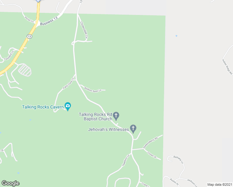 map of restaurants, bars, coffee shops, grocery stores, and more near 1050 Talking Rocks Road in Reeds Spring