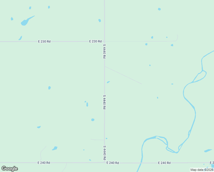 map of restaurants, bars, coffee shops, grocery stores, and more near South 4440 Road in Vinita