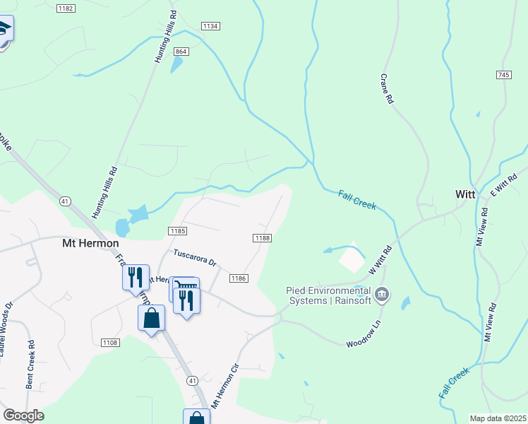 map of restaurants, bars, coffee shops, grocery stores, and more near 833 Corn Tassel Road in Danville