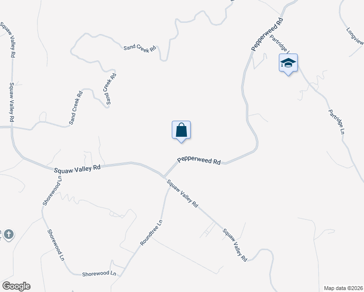 map of restaurants, bars, coffee shops, grocery stores, and more near 38325 Pepperweed Road in Squaw Valley