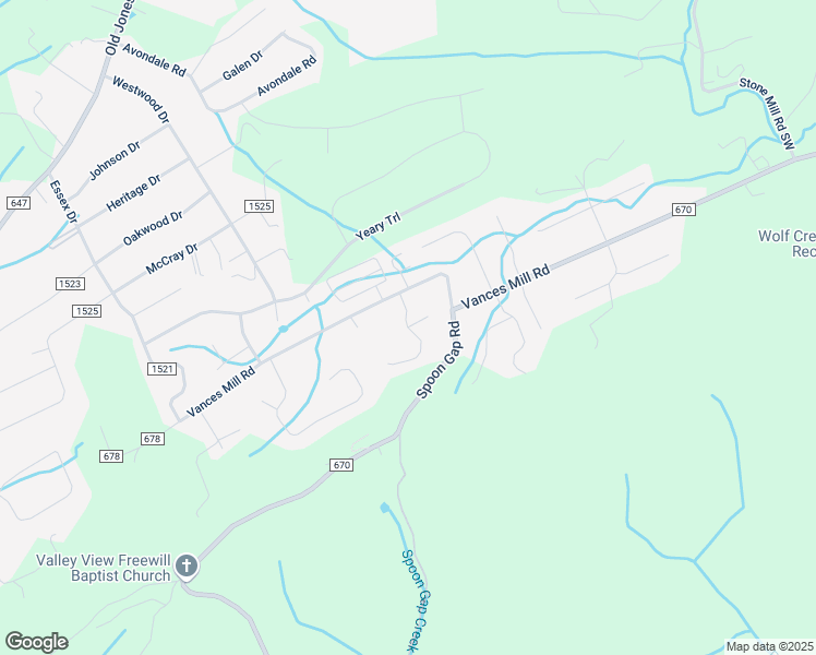 map of restaurants, bars, coffee shops, grocery stores, and more near 18455 Keeneland Lane in Abingdon
