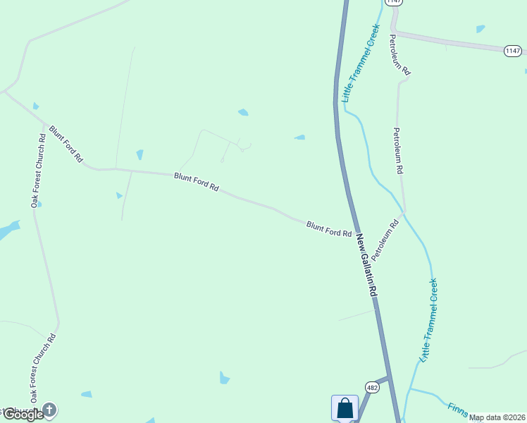 map of restaurants, bars, coffee shops, grocery stores, and more near 289-365 Blunt Ford Road in Adolphus