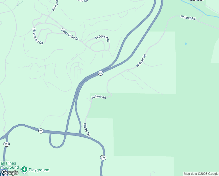 map of restaurants, bars, coffee shops, grocery stores, and more near 1109 Noland Road in Branson