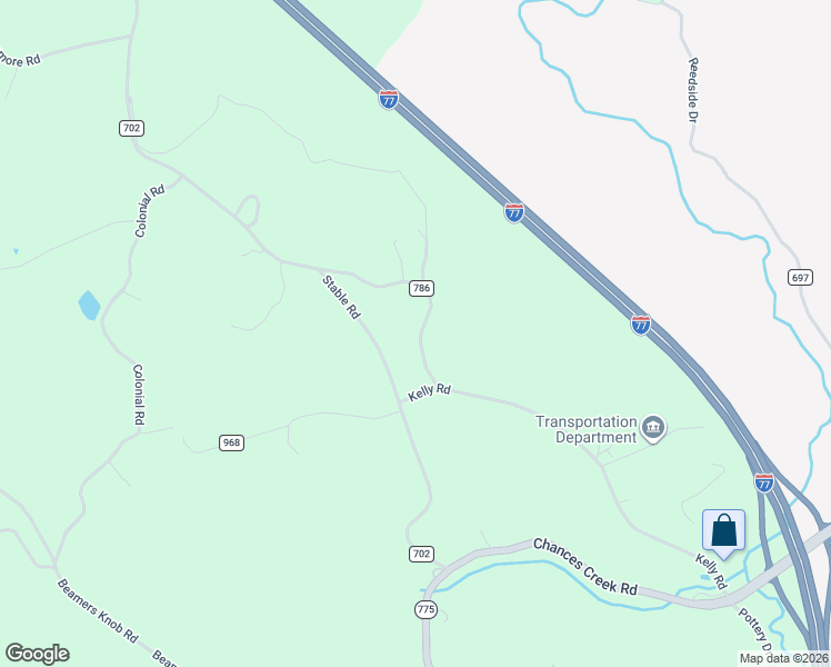 map of restaurants, bars, coffee shops, grocery stores, and more near 192-346 Edison Road in Fancy Gap