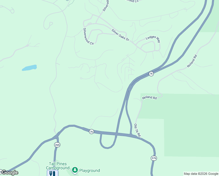 map of restaurants, bars, coffee shops, grocery stores, and more near Co-Rd 76-50 in Reeds Spring
