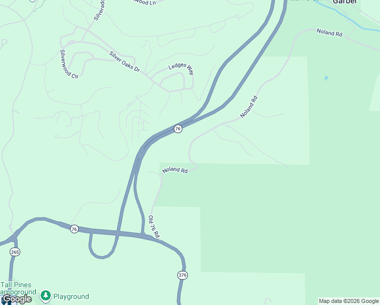 map of restaurants, bars, coffee shops, grocery stores, and more near 1109 Noland Road in Branson