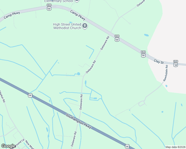 map of restaurants, bars, coffee shops, grocery stores, and more near Delaware Road in Franklin