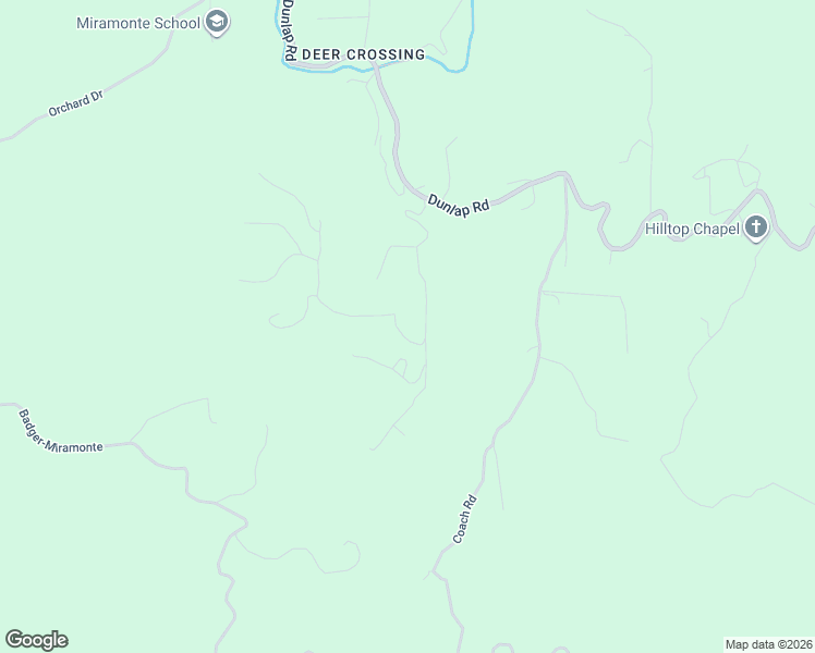 map of restaurants, bars, coffee shops, grocery stores, and more near 46771 Dunlap Road in Miramonte