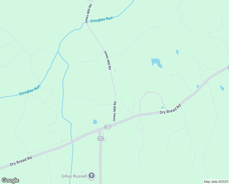 map of restaurants, bars, coffee shops, grocery stores, and more near Jones Mill Road in Greensville County