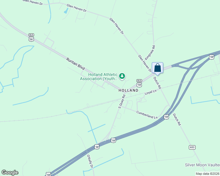 map of restaurants, bars, coffee shops, grocery stores, and more near 6733 Netherland Drive in Suffolk