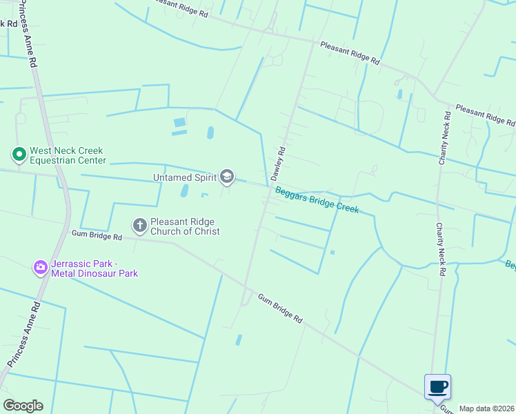 map of restaurants, bars, coffee shops, grocery stores, and more near 3977 Dawley Road in Virginia Beach