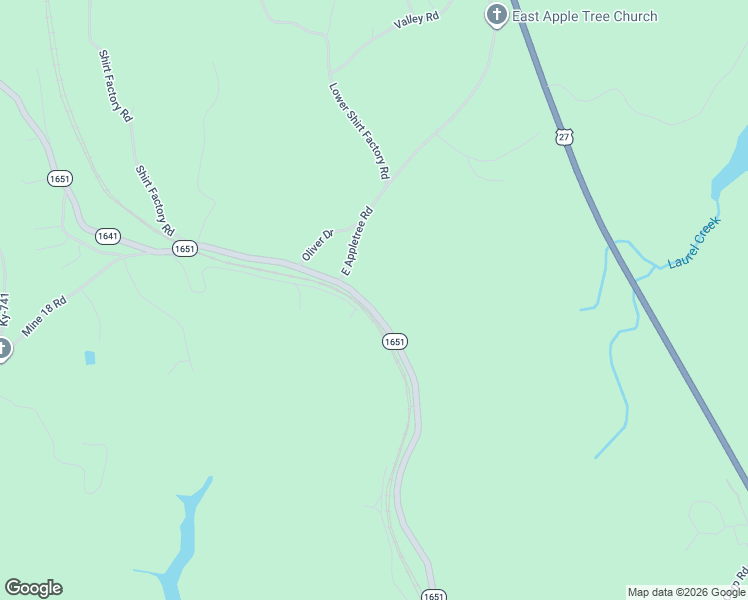 map of restaurants, bars, coffee shops, grocery stores, and more near State Highway 1651 in Stearns