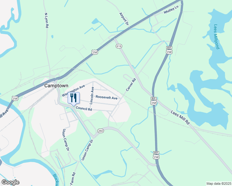 map of restaurants, bars, coffee shops, grocery stores, and more near 507 Washington Avenue in Franklin
