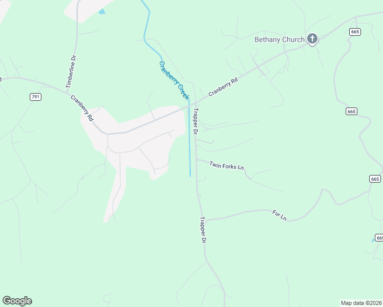 map of restaurants, bars, coffee shops, grocery stores, and more near Trapper Drive in Carroll County