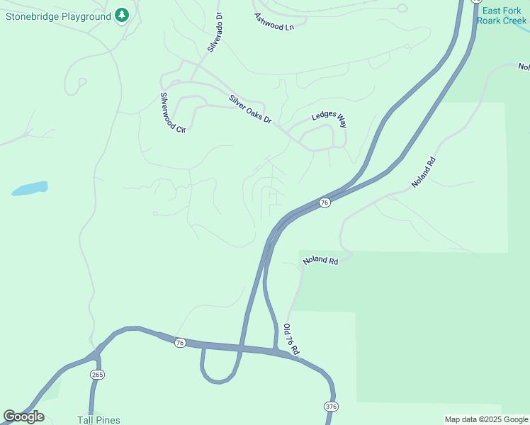 map of restaurants, bars, coffee shops, grocery stores, and more near 19 Par Lane in Branson West