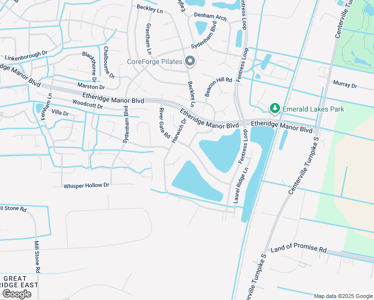 map of restaurants, bars, coffee shops, grocery stores, and more near 516 River Gate Road in Chesapeake