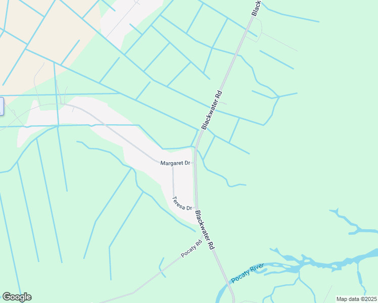 map of restaurants, bars, coffee shops, grocery stores, and more near 1236 Blackwater Road in Chesapeake