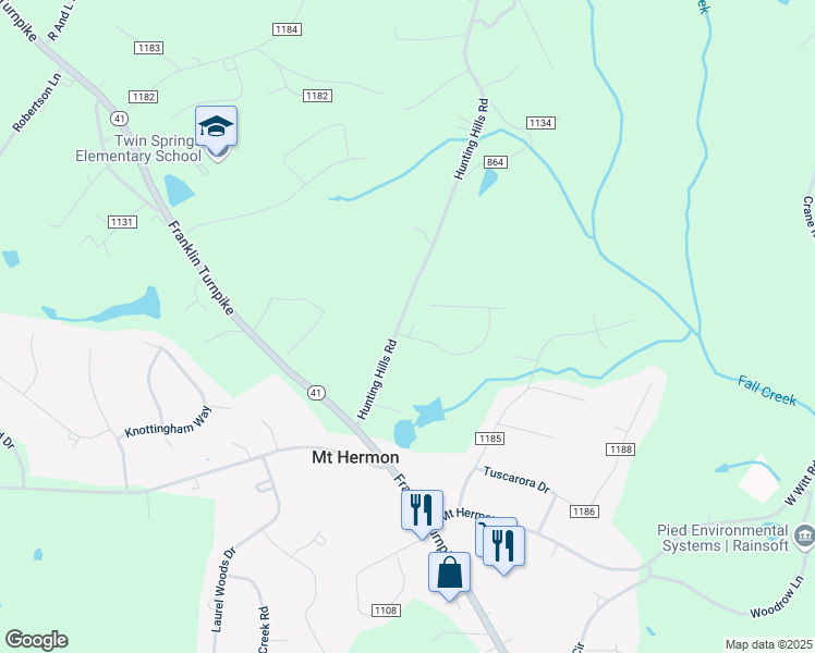 map of restaurants, bars, coffee shops, grocery stores, and more near 101 Northridge Drive in Danville