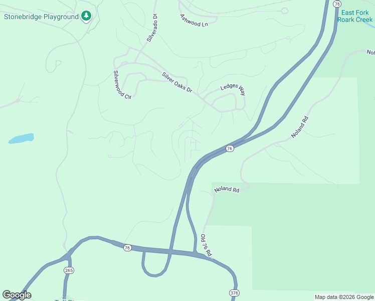 map of restaurants, bars, coffee shops, grocery stores, and more near 7 Par Lane in Branson West