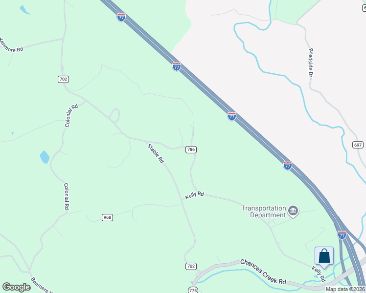 map of restaurants, bars, coffee shops, grocery stores, and more near 192 Edison Road in Fancy Gap